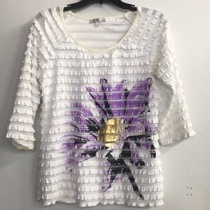 Flower top size medium worn once